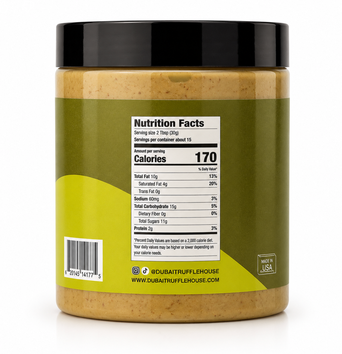 Dubai Pistachio Cream Filling | Premium Pistachio Spread with Crispy Kataifi | 16 oz