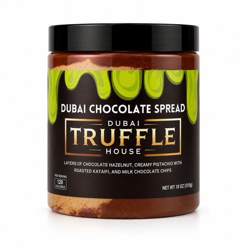 Dubai Chocolate Spread with Pistachio & Crispy Kataifi | 18 oz Luxury Spread