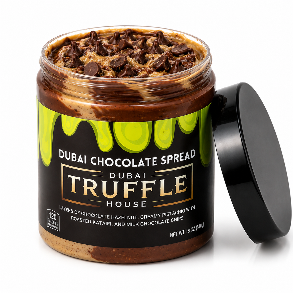 Dubai Chocolate Spread with Pistachio & Crispy Kataifi | 18 oz Luxury Spread