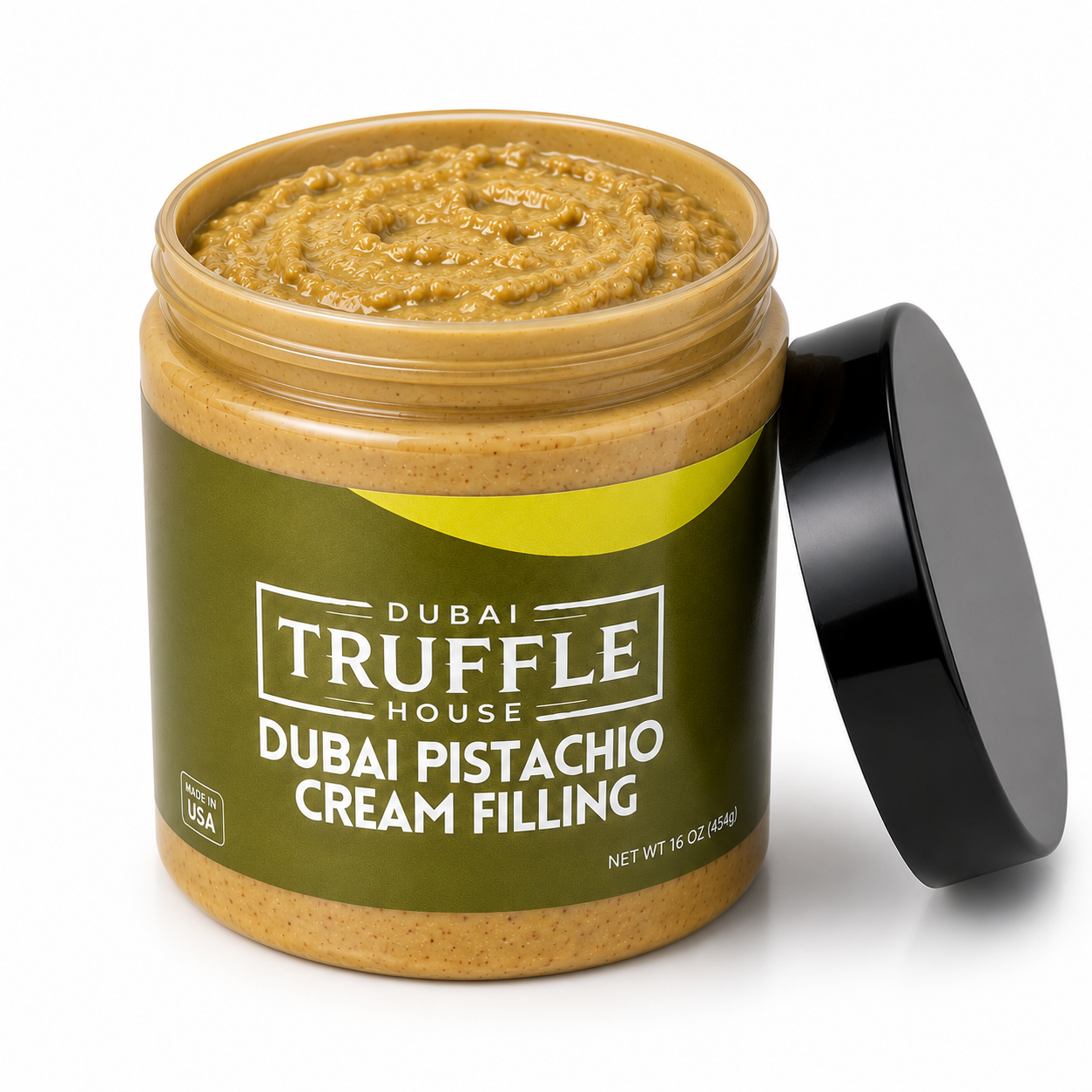 Dubai Pistachio Cream Filling | Premium Pistachio Spread with Crispy Kataifi | 16 oz